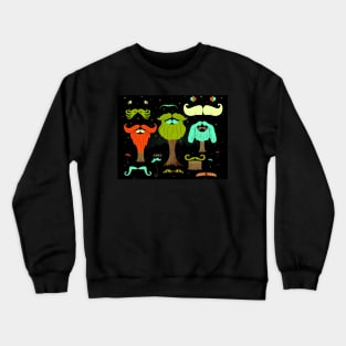 The Enchanted Forest of Stache Crewneck Sweatshirt